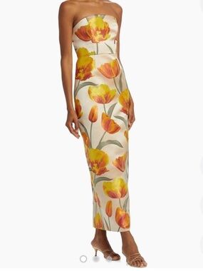 Milly Orion Tulip Jacquard Dress